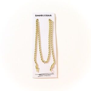 Baublebar convertible chain for sunglasses masks necklace extender gold toned